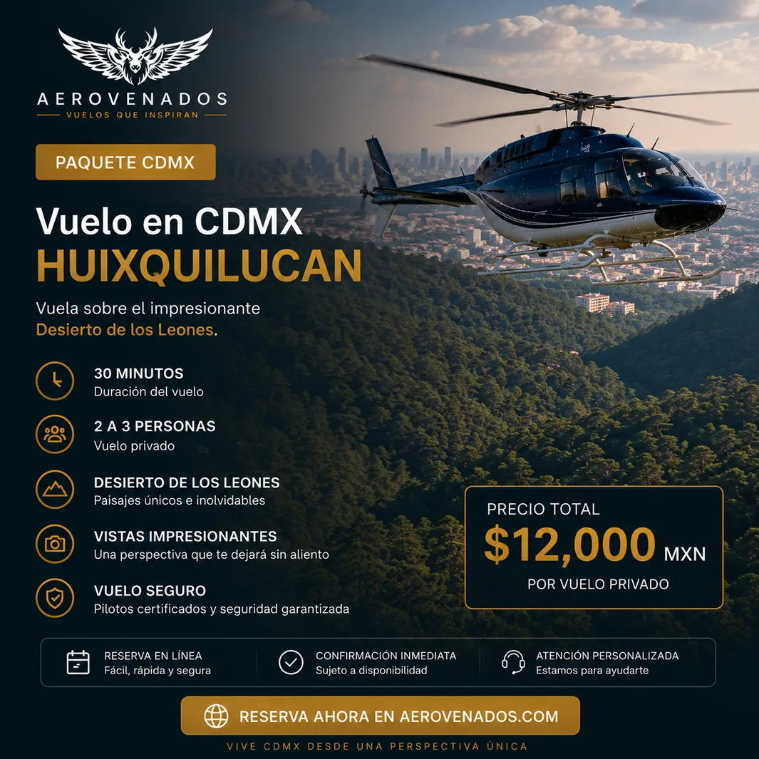 Vuelo CDMX Huixquilucan